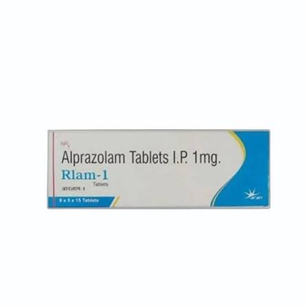 Alprazolam 1 mg (Rlam-1) - Genuine Anxiety & Panic Relief