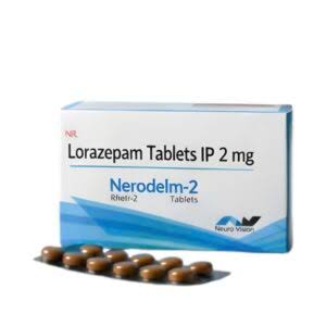 Lorazepam 2 mg (Nerodelm) - Anxiety & Sleep Medication